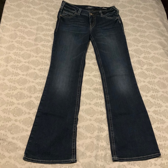 Silver Suki Mid Boot Super Stretch Jean - Picture 1 of 7